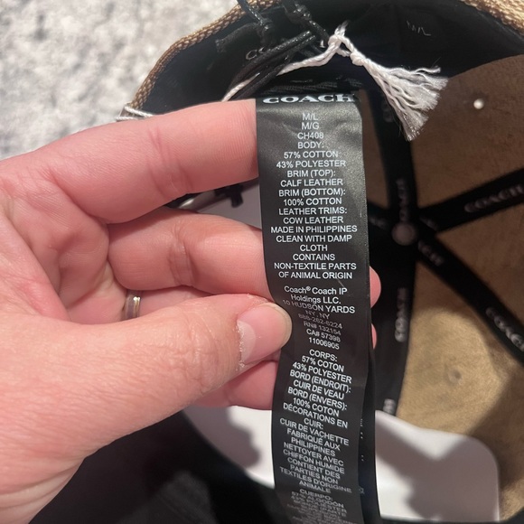 Coach Brown Patterned Hat - Picture 8 of 10